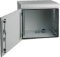 Preview: NRECW-074IP55  19" IP55 Wandgehäuse mit Stahltür 07HE 410x600x450