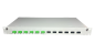 Preview: OV-06xLC-D SMA 19 Zoll Spleissbox 6xLC-D SM APC 1HE/12/gr CSH 12Pgt 9/125 6Kup grün