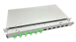 Preview: OV-06xLC-DK SMA 19 Zoll Spleissbox Leer 6xLC-DK SM APC 1HE/12/gr 6Kup grün