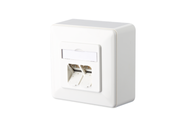 1307380002-I  Metz Connect E-DAT C6 2 Port AP reinweiß