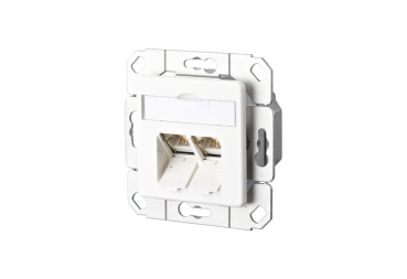 1307381102-I  Metz Connect E-DAT C6 2 Port UPk reinweiß