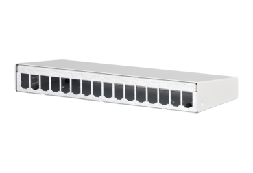 130861-1602-E   Metz Connect Modul AP-Gehäuse 16 Port reinweiß, unbestückt
