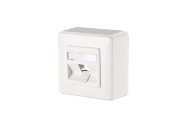 1309140002-E  Metz Connect Modul Anschlussdose AP 1 Port unbestückt reinweiß