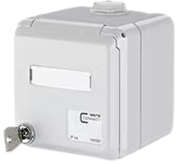 1309460003-E  Metz Connect E-DATmodul IP44SG AP-Gehäuse Abschliessbar