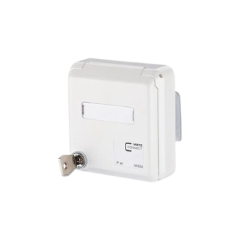1309461002-I  Metz Connect E-DAT modul IP44SG UP-Gehäuse reinweiß unbestückt