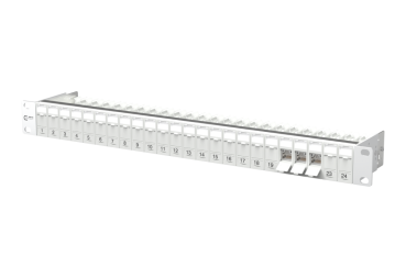 130B11P0-E  Metz Connect C6Amodul 24 Port 180°M 1HE, grau