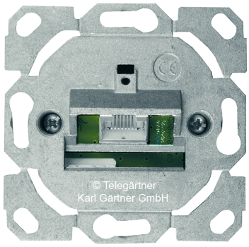 J00020A0506  Anschlussdose AMJ45 2xRJ45 Cat6A, UP ohne Zentralplatte