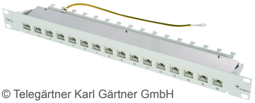 J02022A0050  19 Zoll Patchfeld Cat6a 16 Port