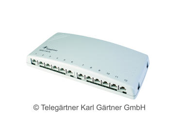 J02022A0053  Mini Verteiler AP Cat6a 12 Port