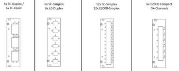 Preview: BGT06xLC-DK OM2  BGT-SpleissBox Leer 6xLC-D OM2 3HE/6/gr 6Kup beige