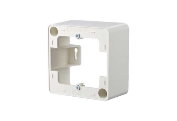130829-4302-I  Metz Connect Aufputzrahmen 85 x 85 x 43 mm - 1fach, reinweiß