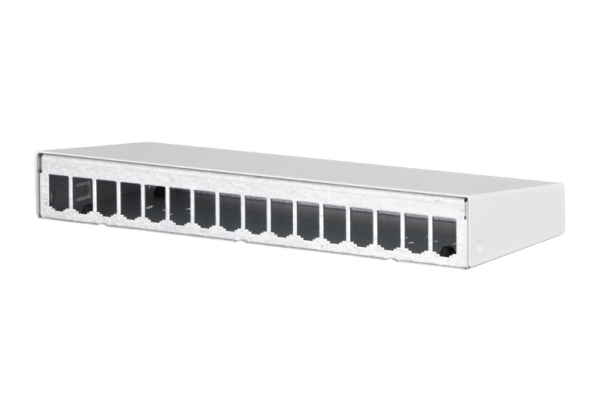 130861-1602-E   Metz Connect Modul AP-Gehäuse 16 Port reinweiß, unbestückt