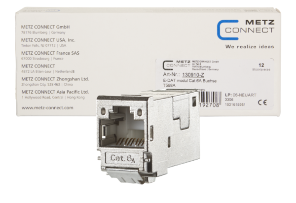 130910-Z  Metz Connect E-DAT modul Cat.6A 8(8) Buchse