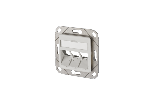 1309161102-E  Metz Connect Modul Anschlussdose UPk 3 Port unbestückt reinweiß