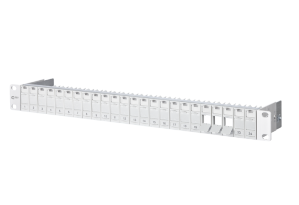 130920-00-E  Metz Connect Modul 19 Zoll Modulträger 1HE 24 Port lichtgrau unbestückt, geschirmt