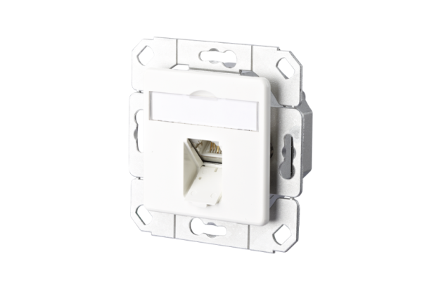 130C371102-I  Metz Connect E-DAT C6A 1 Port UPk reinweiß