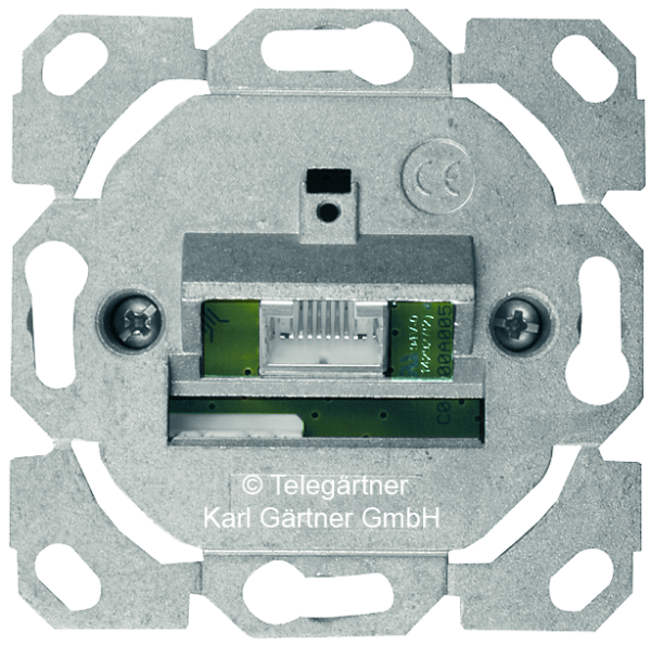 J00020A0506  Anschlussdose AMJ45 2xRJ45 Cat6A, UP ohne Zentralplatte