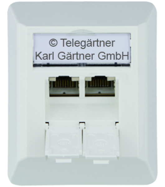 J00023A0204  Datendose UAE 8/8 2-fach Cat6a a.P. rws