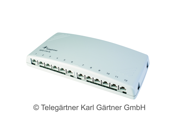 J02022A0053  Mini Verteiler AP Cat6a 12 Port