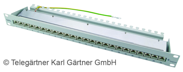 J02023A0050  19 Zoll Patchfeld Kat6a 24 Port