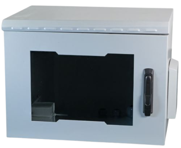 NRECW-074IP55GD  19" IP55 Wandgehäuse mit Glastüre 07HE 410x600x450